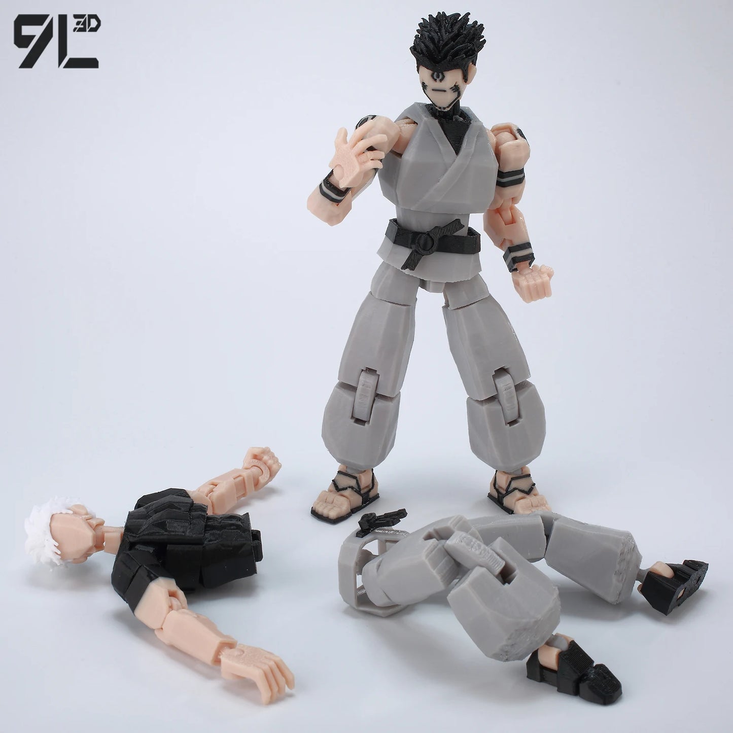 9L3D Printed Anime Action Figures — Jujutsu Kaisen Sukuna, Yuji, Yuta, Satoru Gojo Movable Mannequin Toys