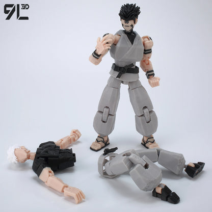 9L3D Printed Anime Action Figures — Jujutsu Kaisen Sukuna, Yuji, Yuta, Satoru Gojo Movable Mannequin Toys
