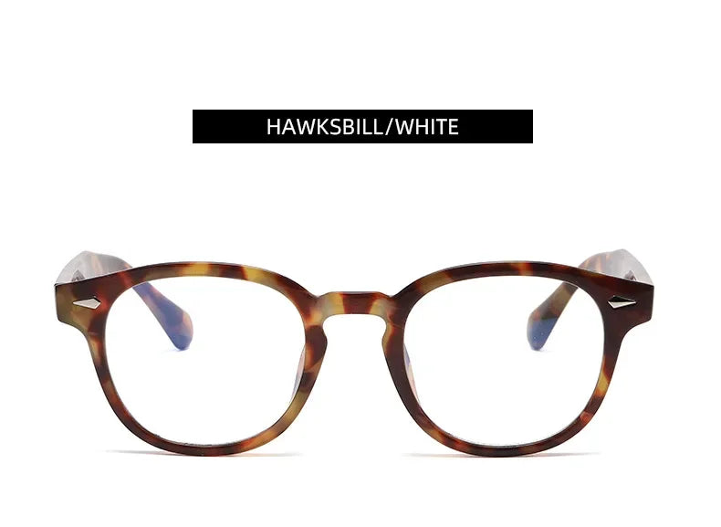 JNPCXI Retro Round Sunglasses – Punk Leopard Rivet Fashion Shades UV400 for Men & Women