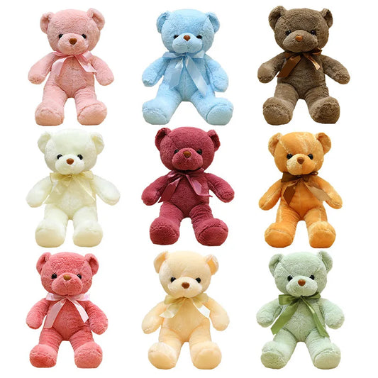 Cute Teddy Bear Plush Toy — Soft Stuffed Animal, Kawaii Cat & Baby Sleeping Plush for Kids, Girls, Home Decor & Gift