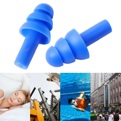 20/1Pair Silicone Earplugs — Noise Cancelling, Reusable, Waterproof Sleeping & Swimming Ear Plugs with Case