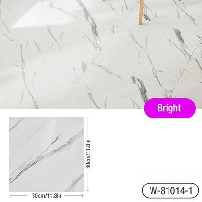 Marble Floor Tile Stickers - Waterproof Self-Adhesive PVC Home Decor