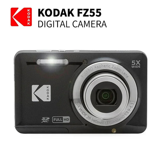 KODAK PIXPRO FZ55-RD 16MP Digital Camera – 5X Optical Zoom, 28mm Wide Angle, 1080P Full HD Video, 2.7" LCD Vlogging Camera