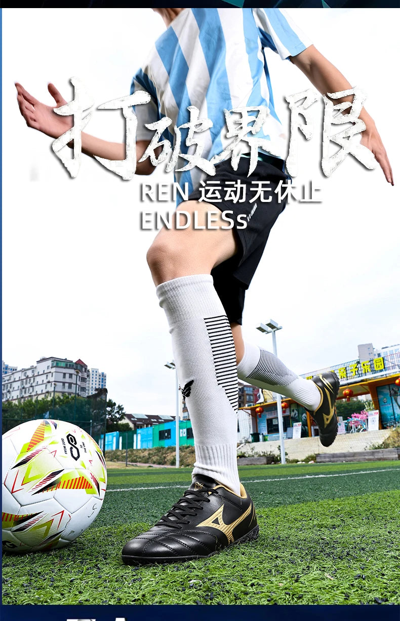 Men’s Football Soccer Cleats – Studded Indoor/Outdoor TF & FG Training Shoes