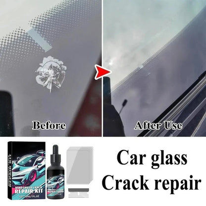 Magic Windscreen Crack Repair Kit – Auto Glass Scratch Eraser for Cars, Trucks & Motorcycles Windshield Restoration Tool Set