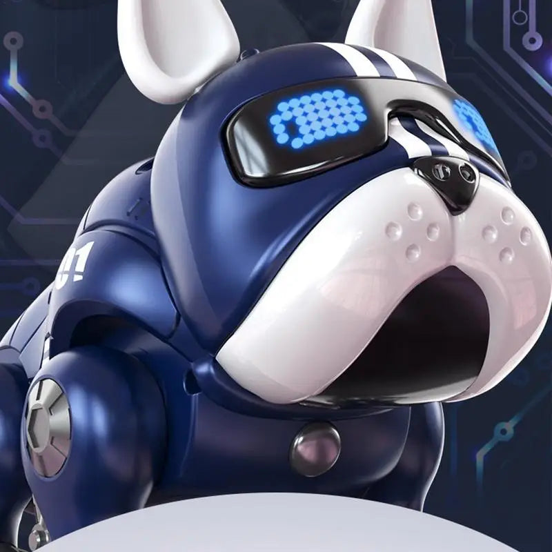 Dance & Music Bulldog Robot Toy - Intelligent Interactive Dog with Lights for Kids & Early Learning