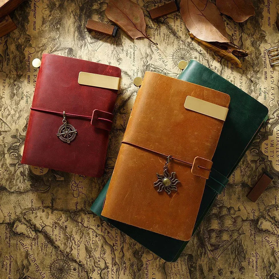 Moterm Genuine Leather Travel Notebook – Handmade Vintage Cowhide Diary, Journal, Sketchbook & Planner TN Cover
