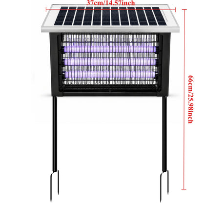 Large Solar Bug Zapper - Rechargeable Waterproof Mosquito & Insect Killer for Outdoor Patios and Camping