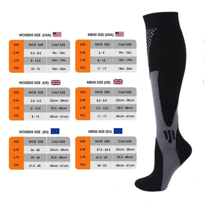3 Pairs Compression Socks 30 mmHg — S-XXL Medical Socks for Edema, Diabetes & Varicose Veins