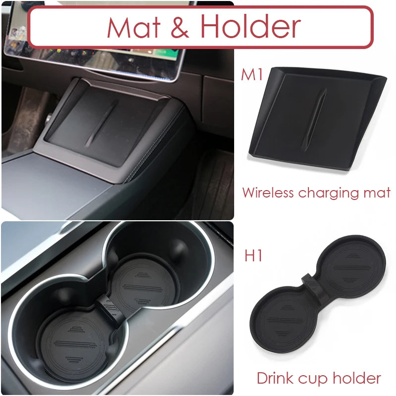 Tesla Model 3 Highland 2024 Center Console Storage Box – Armrest Organizer Accessory for Model 3 Stowing & Tidying