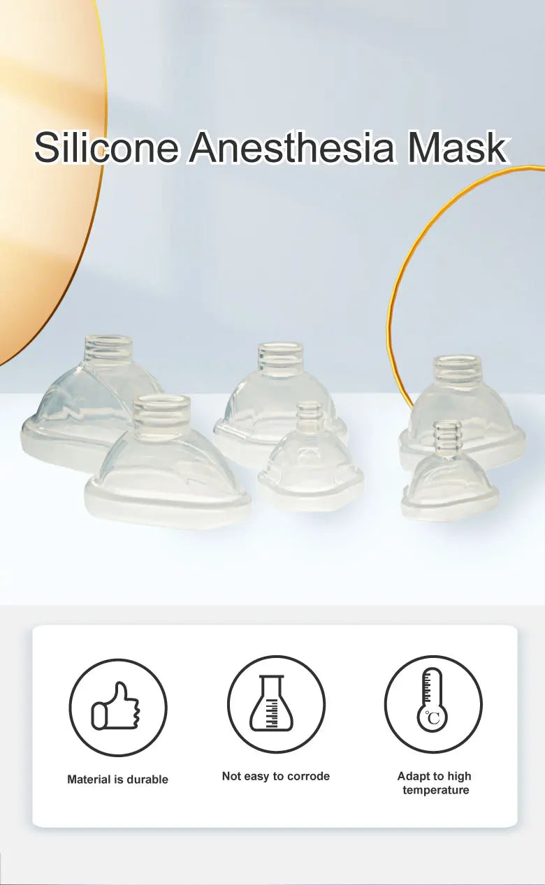 BamuCare Reusable Silicone Anesthesia Mask – First Aid Training Resuscitation Mask for Adult, Child & Infant