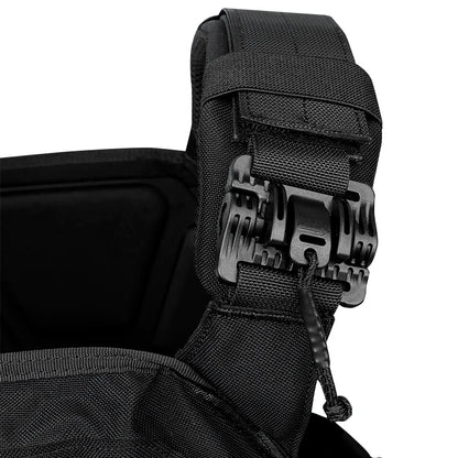 New 6094 Combat Vest – Quick Detachable Light Laser Cut Tactical Gear, Black Airsoft Carrier for Combat Equipment