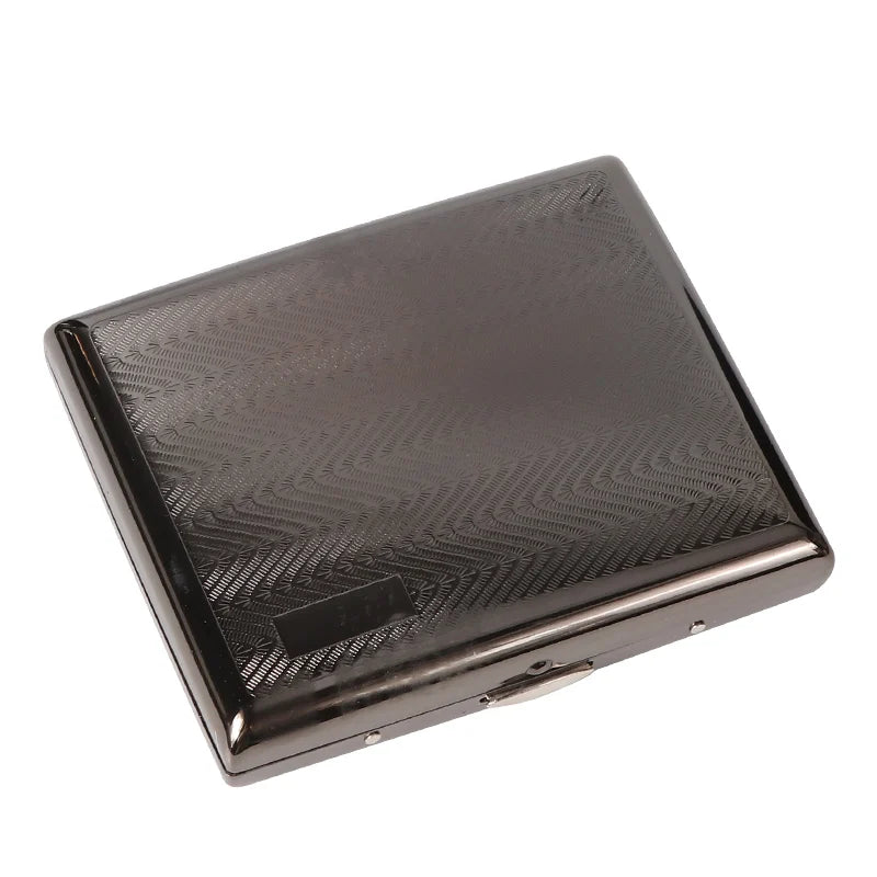 Retro Cigarette Case - Portable 20-Capacity Metal Cigarette Storage Box & Smoking Accessory