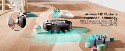 Lefant M320 Robot Vacuum Cleaner with Mop – 6000Pa Suction, 210 Min Runtime, 800ML Dustbin, Carpet Detection