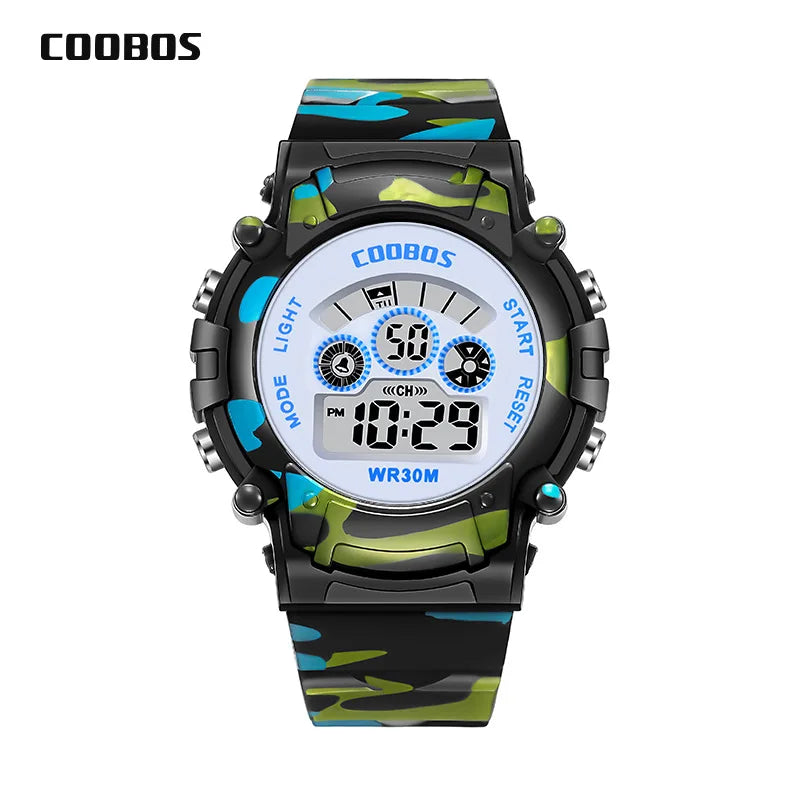 Kids Sport Digital Watch - Waterproof LED Electronic Watch with Luminous Display & Week Function