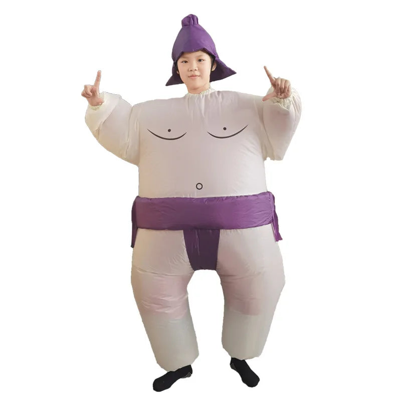 2023 Inflatable Sumo Wrestler Costume – Blow-Up Cosplay Suit for Kids & Adults Party Dress