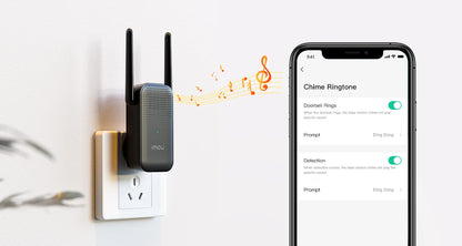 IMOU Video Doorbell 2S – 5000mAh Rechargeable Battery, 30° Pan Lens, Human Detection, Two-Way Talk, Waterproof, 100% Wire-Free with Chime