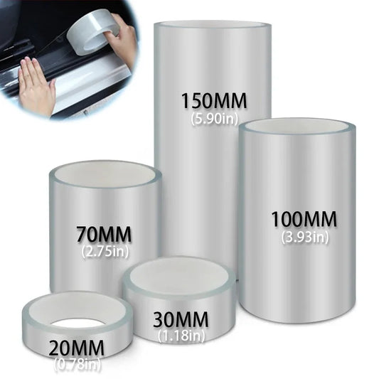Transparent Car Door Protector – 3/5/10M Anti-Scratch Nano Tape, Glossy Clear Paint Protection Film