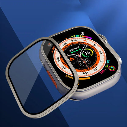 Aluminum Alloy Case with Tempered Glass – Anti-Scratch Screen Protector for Apple Watch Ultra 2 49mm & iWatch Ultra 49mm