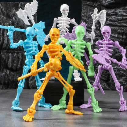 3D Articulated Skull Model – Assemble Action Figure for Anime, Games & Decoration