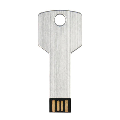 64GB Metal Key-Shaped USB Flash Drive – High-Speed U Disk, Real Capacity Storage (Black/Silver)
