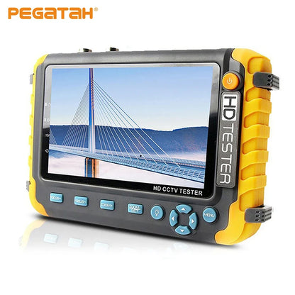 8MP CCTV Tester 5-Inch Monitor – 4K AHD/CVI/TVI/CVBS Camera Tester with HDMI & VGA Input, Mini CFTV Display