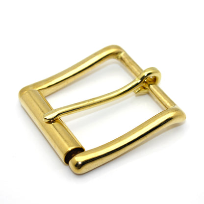 Brass Roller Belt Buckle – Adjustable Pin Buckle for Leather Belts, Bag Straps, DIY Crafts, and Accessories