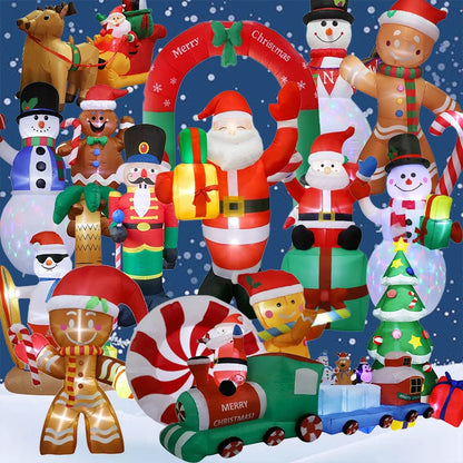 Christmas Inflatable Decoration – LED Light Toy Ornament for Xmas Party, New Year, Indoor and Outdoor Garden Decor