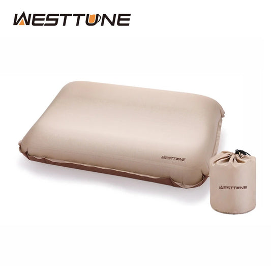Westtune Self Inflating Camping Pillow - 3D Ultralight Portable Travel Sleeping Neck Pillow for Outdoor Adventures
