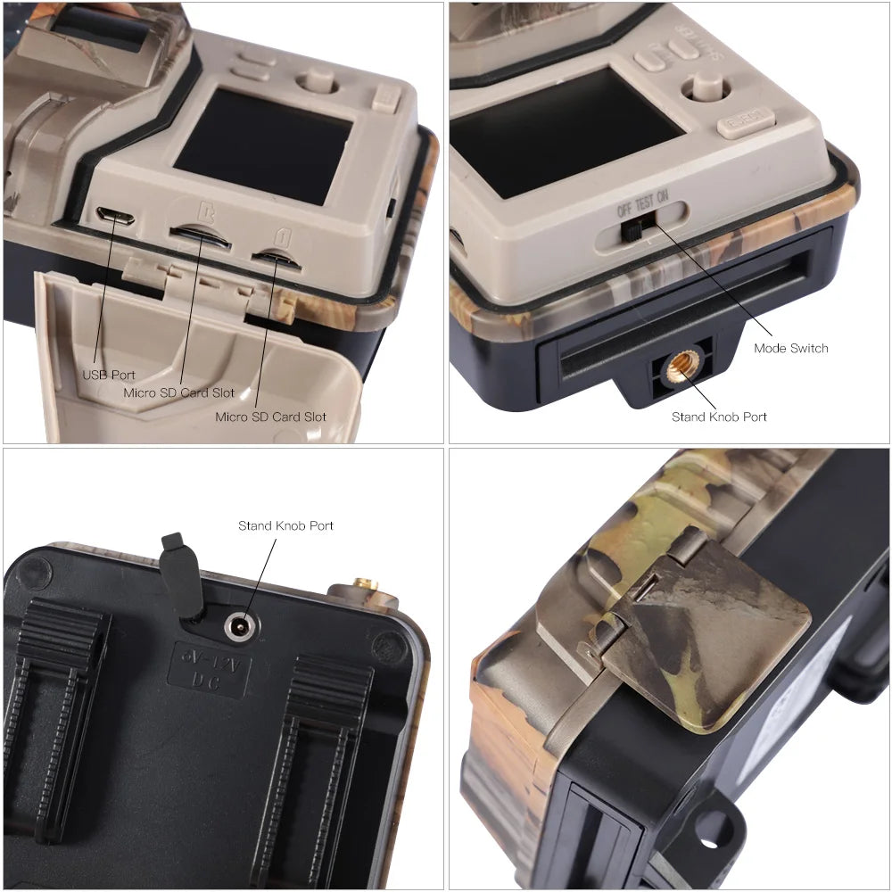 4G 120MP 4K Trail Camera HC900PRO – Wildlife Hunting Camera with Live APP Monitoring, Free Cloud Storage, Night Vision & Motion Detection Photo Trap System