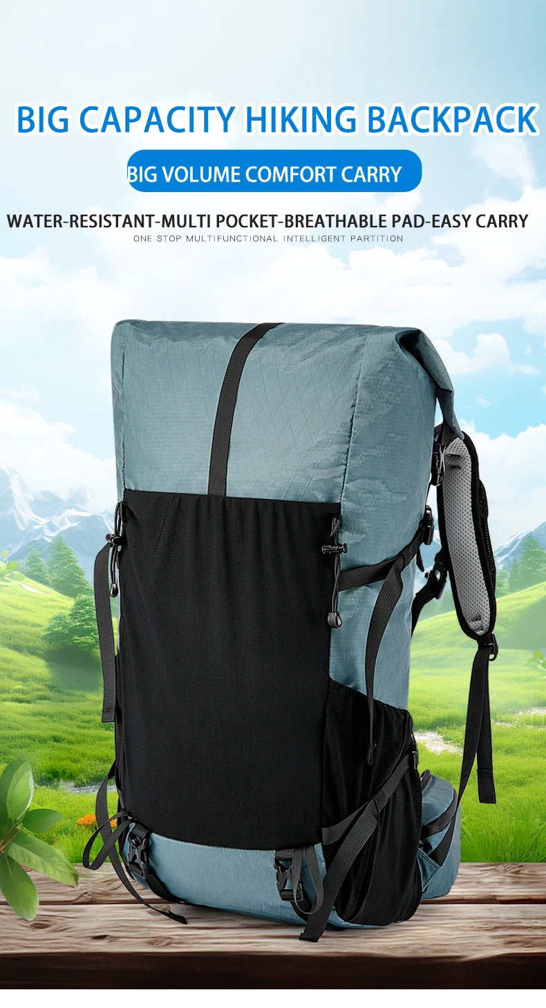 40L Outdoor Hiking Backpack – Waterproof Camping & Climbing Bag, Large Capacity Travel Backpack for Men & Women (2024 New)