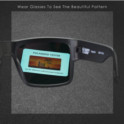 CYRUS Polarized Square Sunglasses — Classic Fashion Sport Driving Shades for Men & Women with Logo