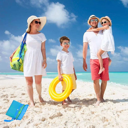 Children's Sand Away Portable Mesh Bag - Kids Bath Toys Storage, Swimming & Large Beach Bag for Towels - Women's Cosmetic Makeup Bag