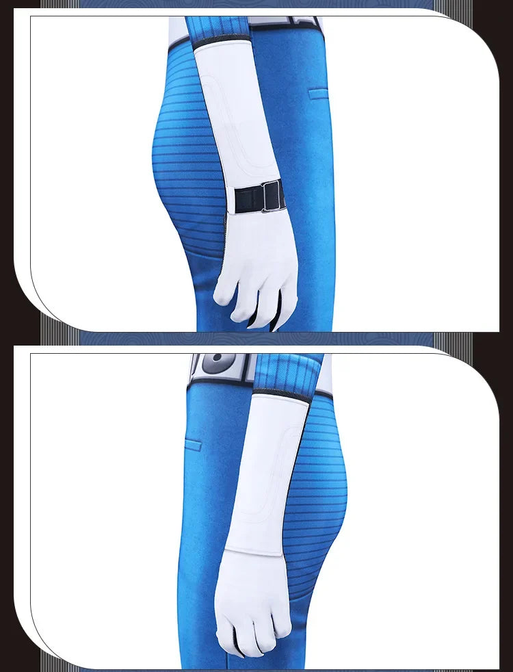 Fantastic Four Thing & Reed Richards Cosplay Costume – Blue Invisible Man Jumpsuit for Halloween & Superhero Events