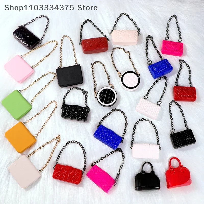 1:12 Dollhouse Miniature Shoulder & Crossbody Bags – Decorative Toy Accessories for Dollhouse Collectors