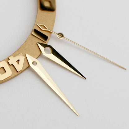 NH35 NH38 Polished Dauphine Watch Hands – 10x14x15mm Presage Cocktail Style Watch Needles & Pointers