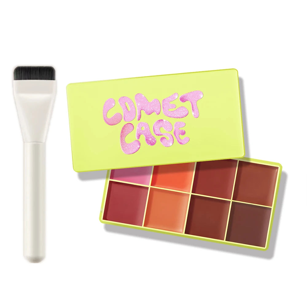 Curve Case Cream Makeup Palette - Eyebrow, Blush & Highlighter with Matte and Shimmer Finishes