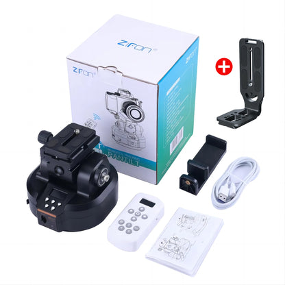 ZIFON YT2000 Remote Motorized PTZ - AI Face Recognition, 360° Horizontal Rotation for Camera, Smartphone & Action Camera Live Stream