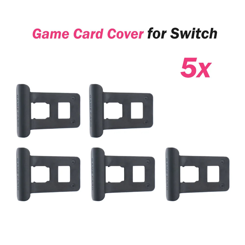 1/2/5/10PCS Nintendo Switch Game Card Slot Covers — Black Replacement Parts for Game Card Tray Port