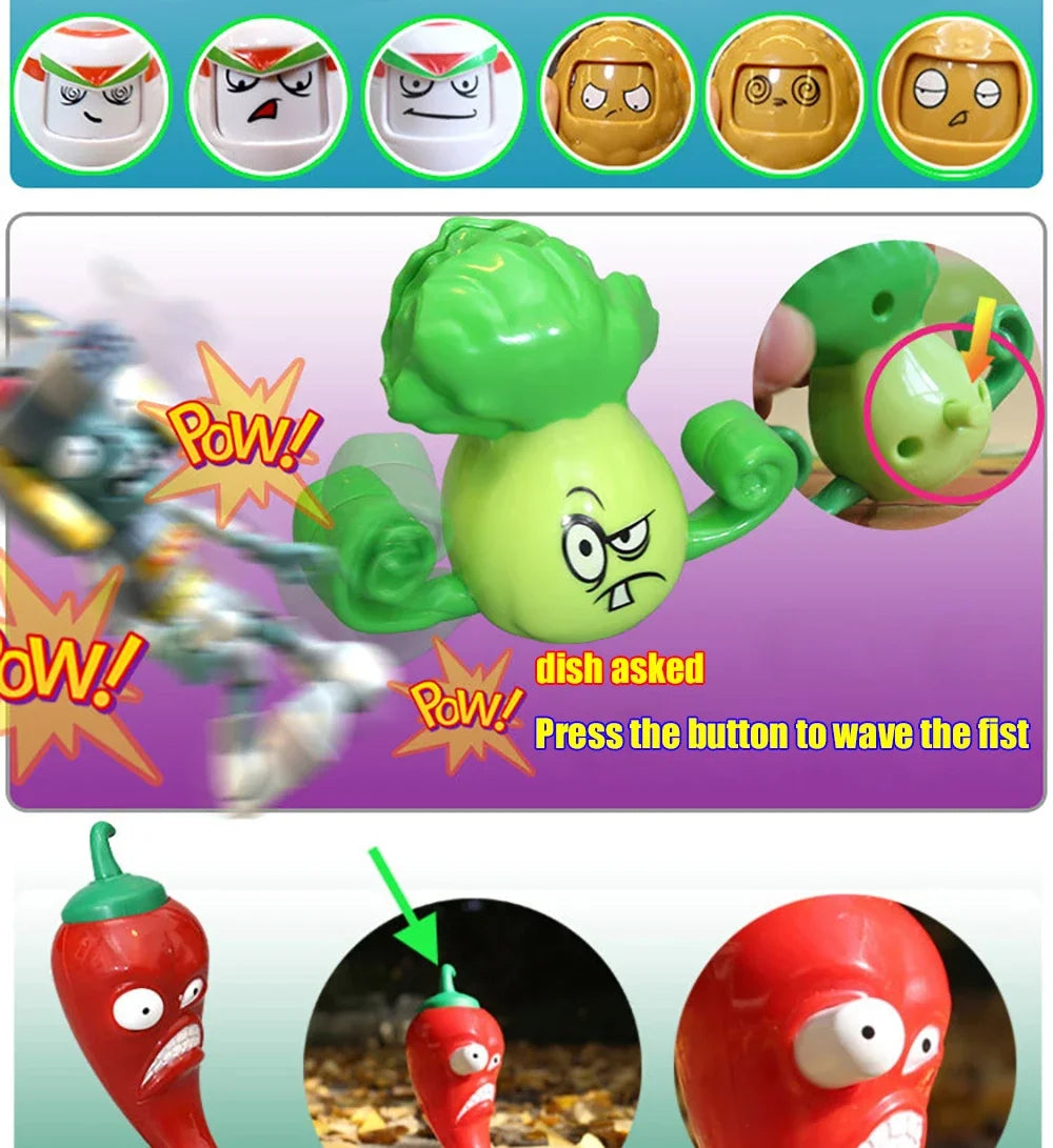 Plants vs Zombies PVZ Pea Shooter Boss Action Figure – Dave Allstar Toy Doll for Kids Gift