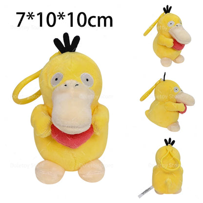 Original Pokémon Plush Keychain – Pikachu, Eevee, Charmander, Squirtle, Mew, Snorlax, Jigglypuff Cute Cartoon Doll Toy Gift for Kids