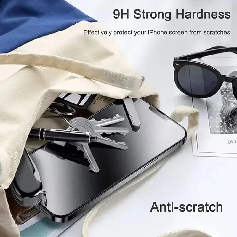 iPhone Privacy Screen Protector - Anti-Spy Tempered Glass for iPhone 6-17 Pro Max, Plus & Mini