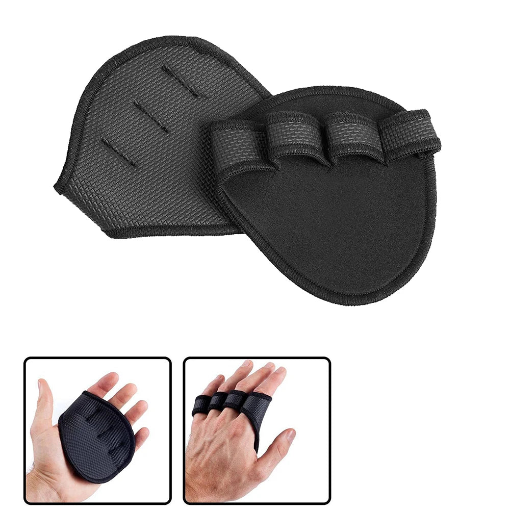 Half-Finger Gym Fitness Gloves – Palm Protectors for Weightlifting, Dumbbell Grips & Workout Training