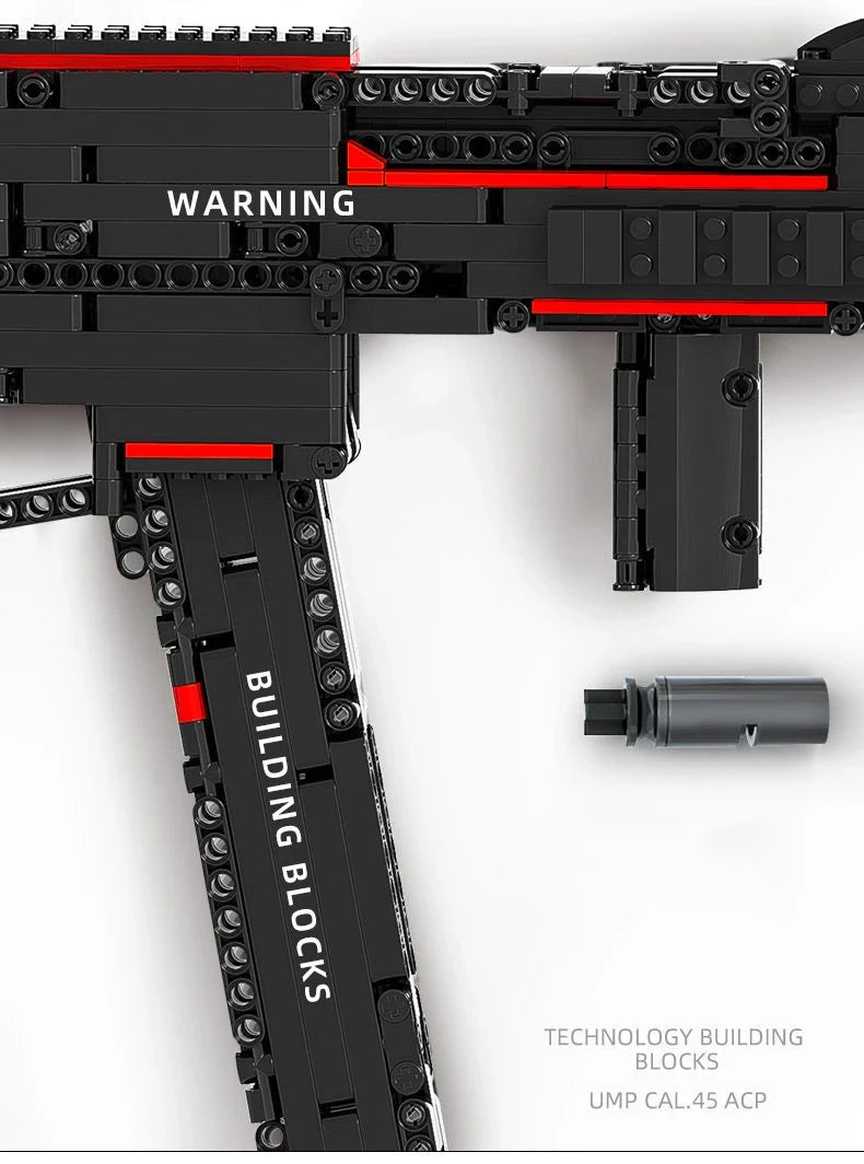 Military Series UMP45 Submachine Gun Building Block Toy – Compatible with Lego, Kids Birthday Gift