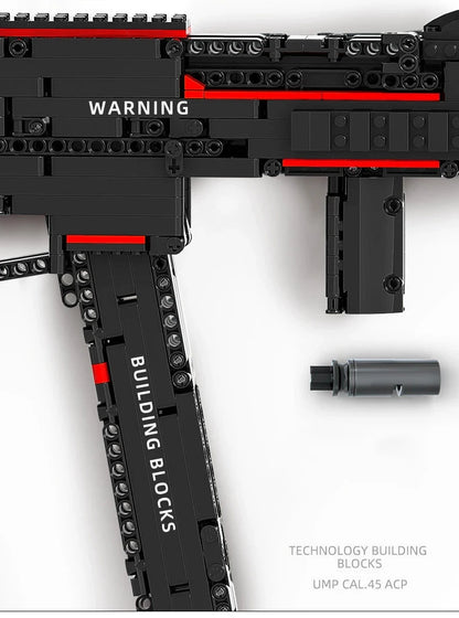 Military Series UMP45 Submachine Gun Building Block Toy – Compatible with Lego, Kids Birthday Gift