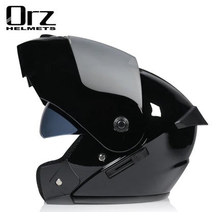 Dual Lens Full Face Motorcycle Helmet - Racing Downhill Motorbike Protective Safety Helmet Gear