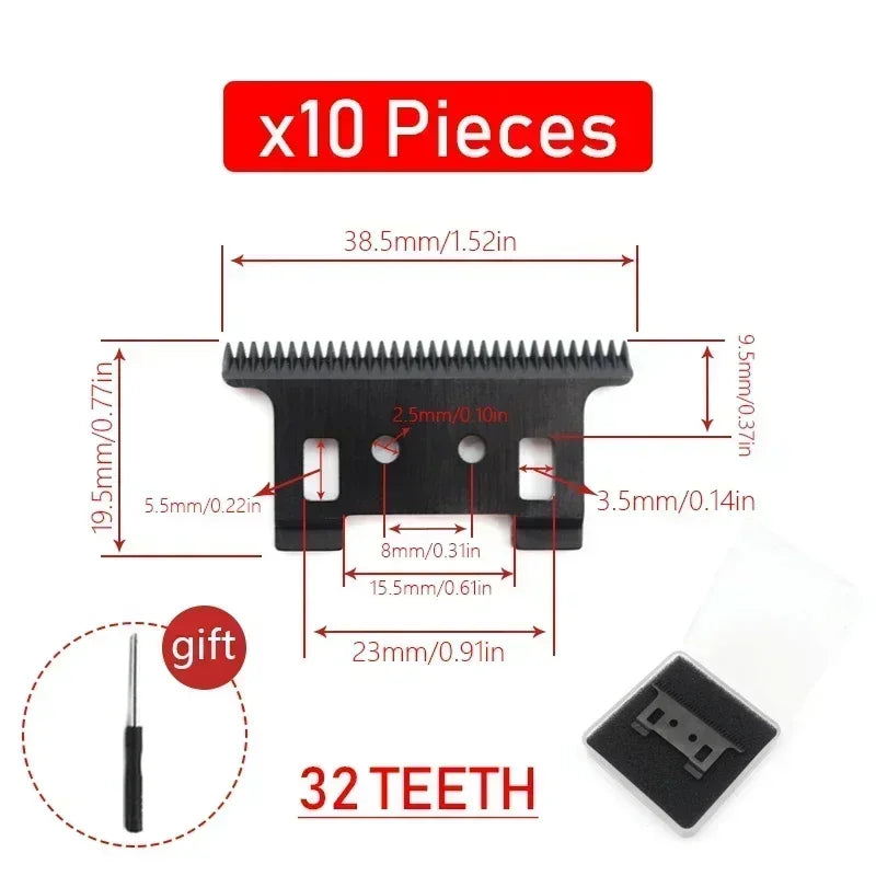 Original Replacement Blade for Kemei KM-2299 Clipper - Professional Hair Trimmer Cutting Knife Head, Parts & Accessories