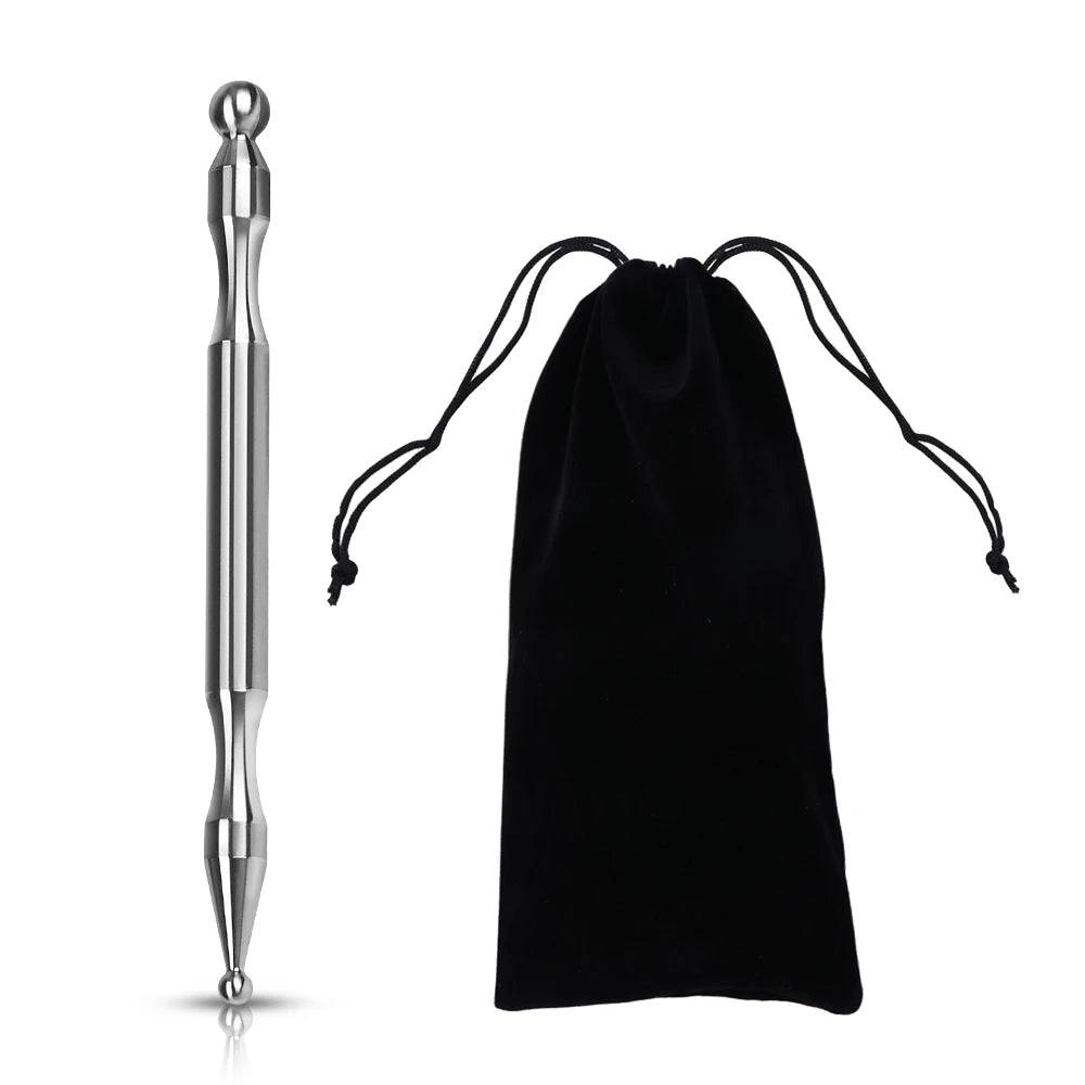 Acupuncture Pen Facial Reflexology Tool – Retractable Double-Headed Point Probe for Face & Body Massage