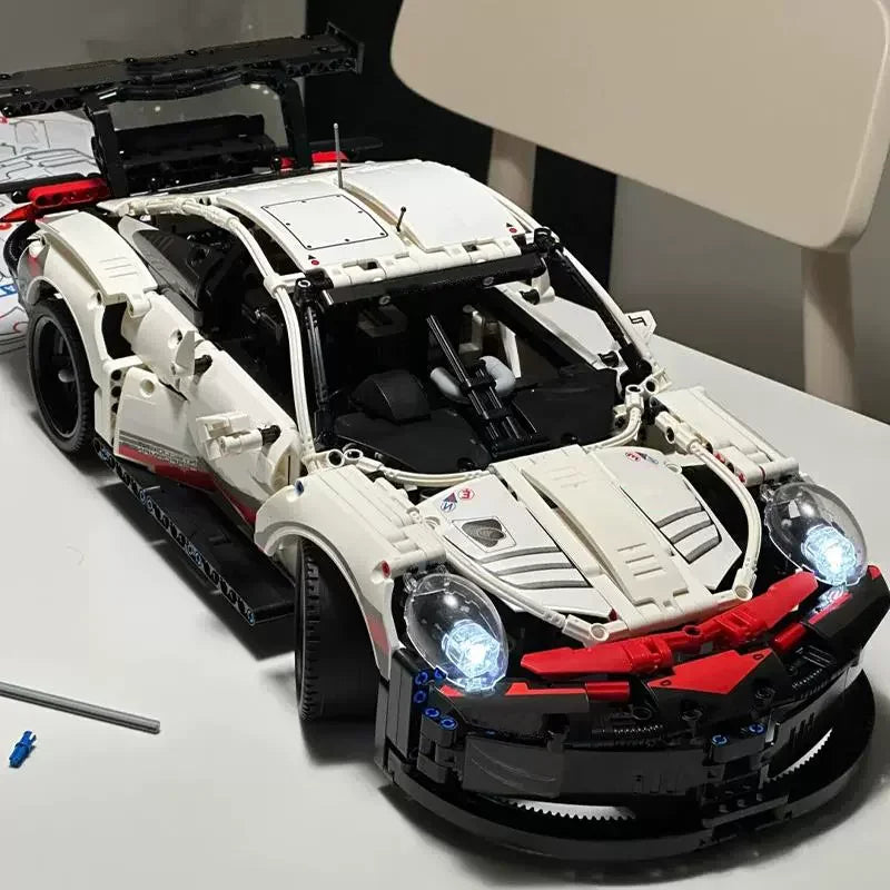 1580PCS RC Car Building Set – 1:10 Technical Racing Car with Motor & LED Lights, Adult Toy Gift