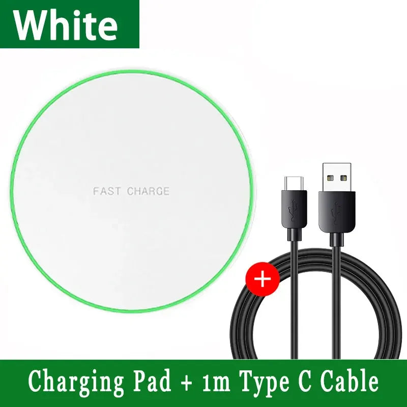 100W Fast Wireless Charger Pad - Charging Station for iPhone 15/14/13/12/X/8, Samsung Galaxy & Xiaomi